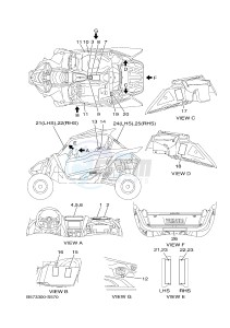 YXZ1000R SS YXZ10YESJ YXZ1000R SS (B0F3) drawing EMBLEM & LABEL 1