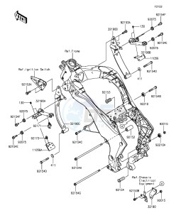 Z1000SX ZX1000LGF FR GB XX (EU ME A(FRICA) drawing Engine Mount