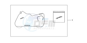 VFR8009 Ireland - (EK / MME TWO) drawing INDOOR CYCLE COVER