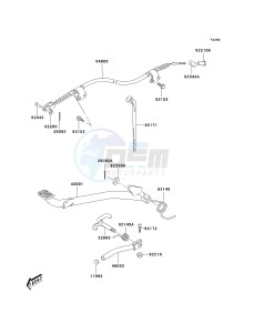 KSF 50 A [KFX50] (A1-A3) [KFX50] drawing BRAKE PEDAL