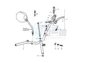 Zip 50 SP drawing Rear brake control