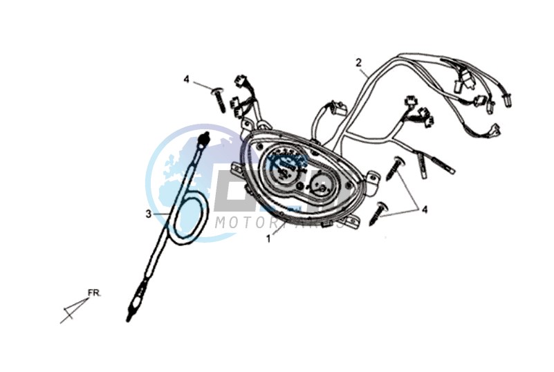 DASHBOARD / SPEEDOMETER CABLE / WIRING HARNASS