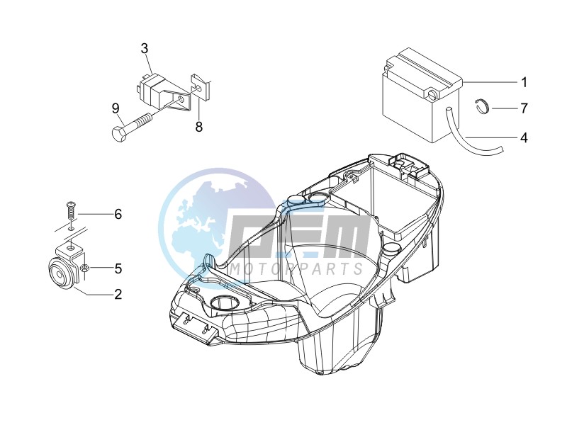 Remote control switches - Battery - Horn