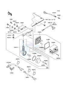 MULE 3010 DIESEL 4x4 KAF950D8F EU drawing Taillight(s)