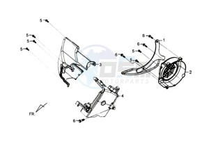 SYMPHONY SR 125 CH drawing FLYWHEEL COVER