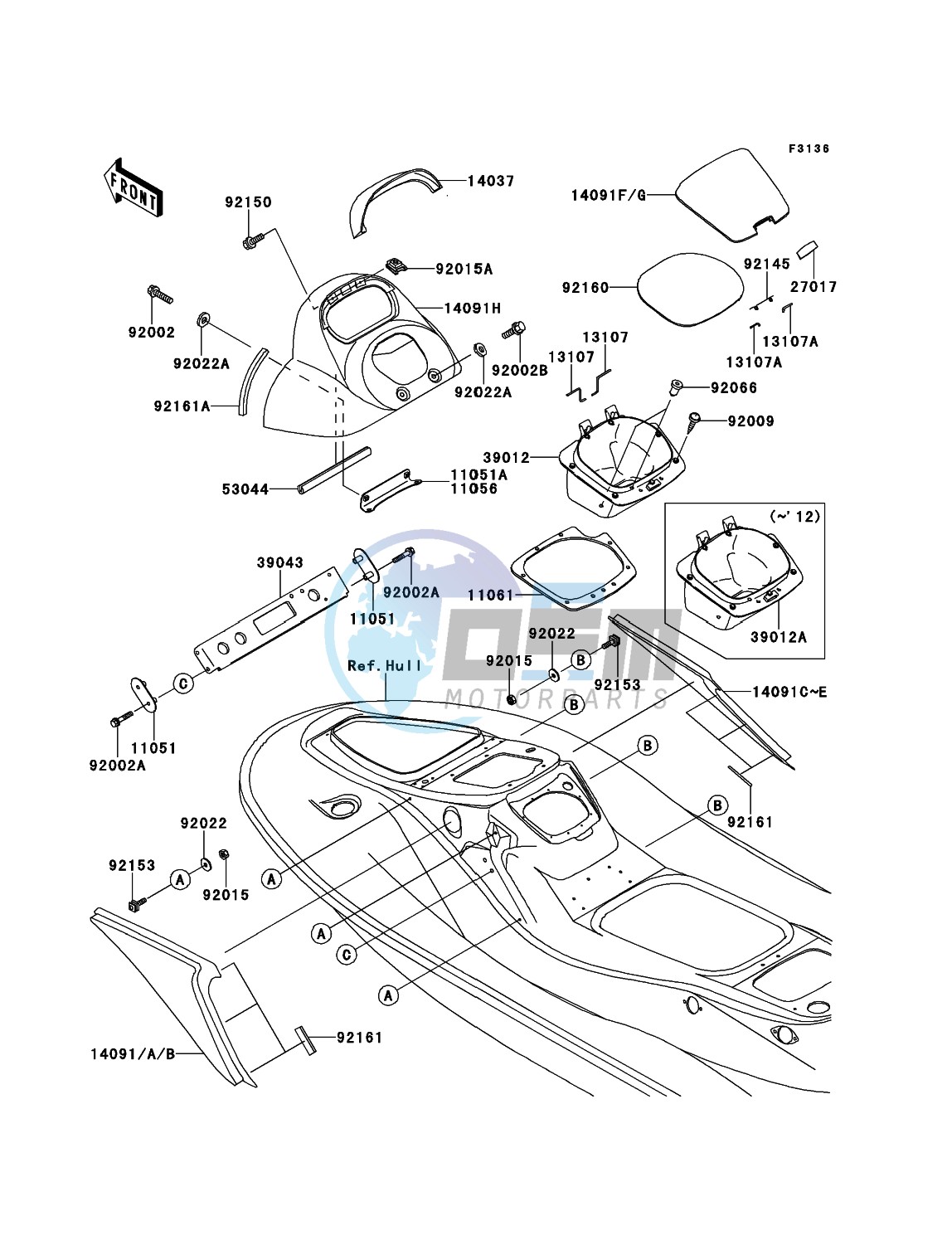 Hull Middle Fittings