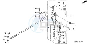 CRF450XC drawing RR. BRAKE MASTER CYLINDER