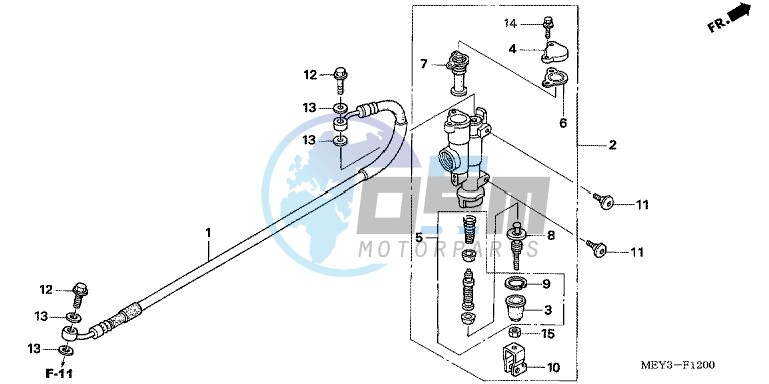 RR. BRAKE MASTER CYLINDER