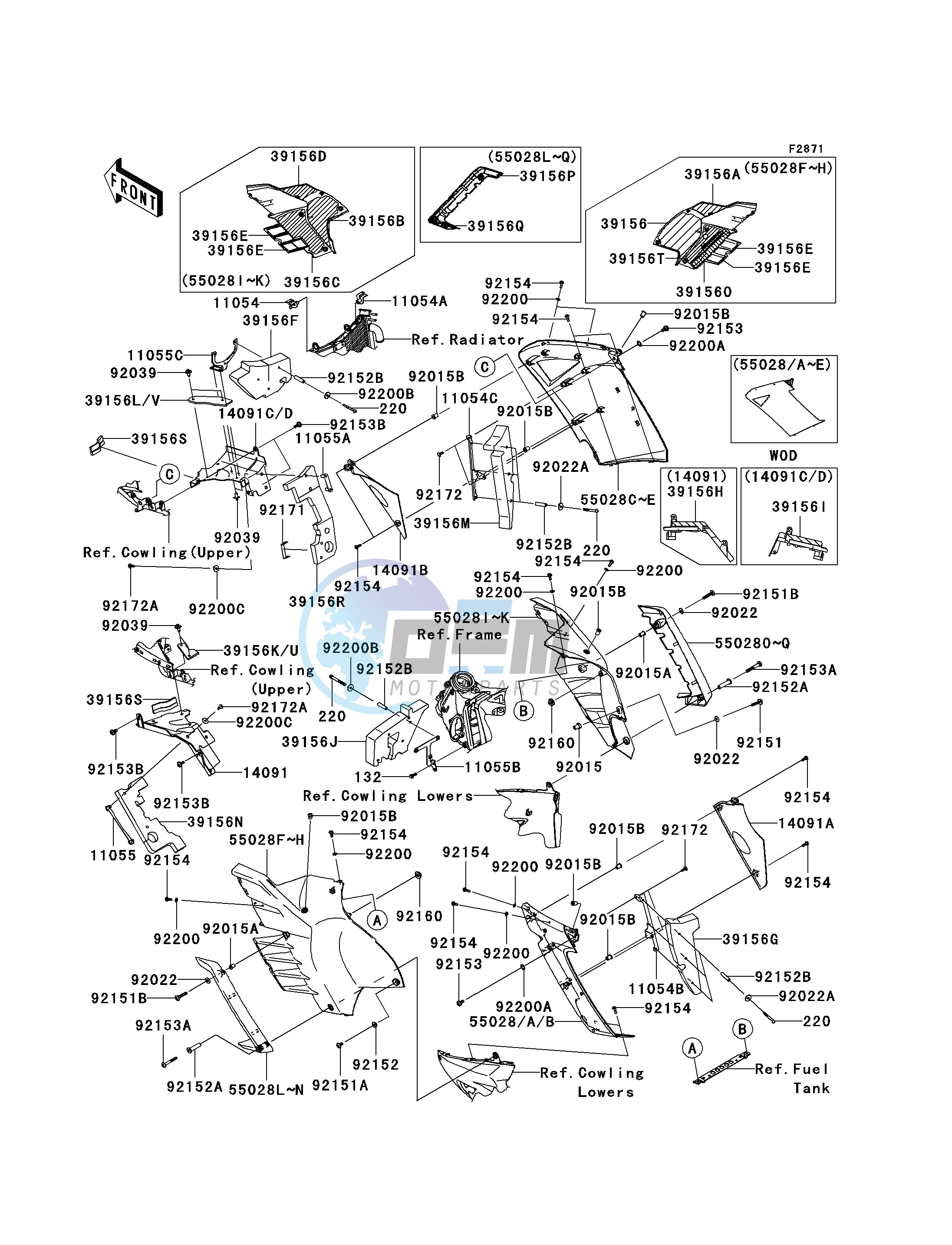 COWLING -- CENTER- -