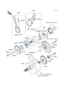 VN 1600 B [VULCAN 1600 MEAN STREAK] (B1-B2) [VULCAN 1600 MEAN STREAK] drawing CRANKSHAFT