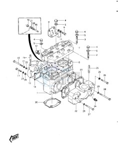 JS 440 A [JS440] (A6-A7) [JS440] drawing CYLINDER HEAD_CYLINDER -- 82-83 JS440-A6_A7- -