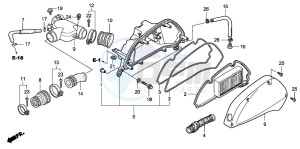 PES150R 125 drawing AIR CLEANER