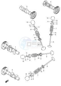 DL1000 (E2) V-Strom drawing CAMSHAFT VALVE