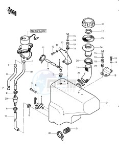 KLT 250 A [KLT250] (A2) [KLT250] drawing FUEL TANK -- 83 A2- -