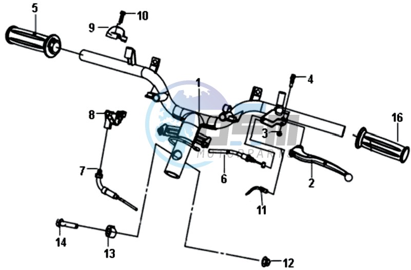 HANDLEBAR / BRAKE LEVERS /CABLES