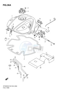 SFV650 (E3-E28) Gladius drawing FUEL TANK (MODEL L0)