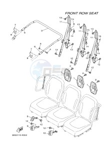 YXC700E YXC70VPHG VIKING VI EPS CAMO (B855) drawing SEAT 2