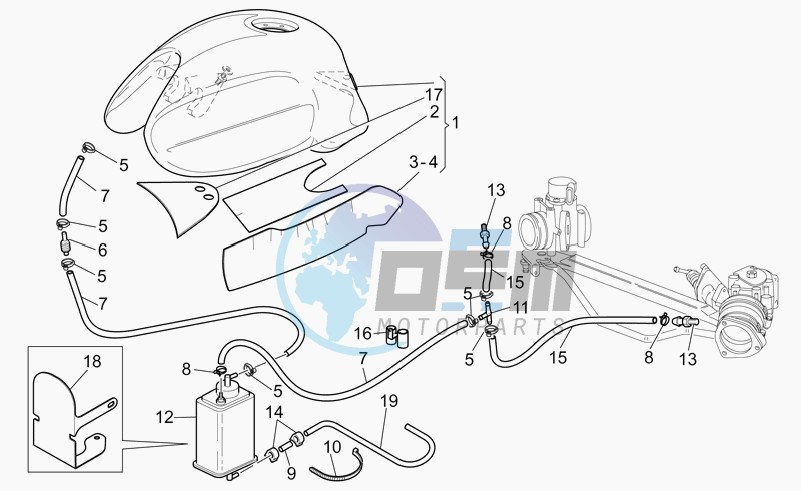 Fuel vapour recover system