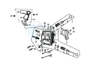 FIDDLE II 50 drawing CYLINDER HEAD / INLET