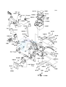 VN900_CLASSIC VN900B9F GB XX (EU ME A(FRICA) drawing Frame Fittings