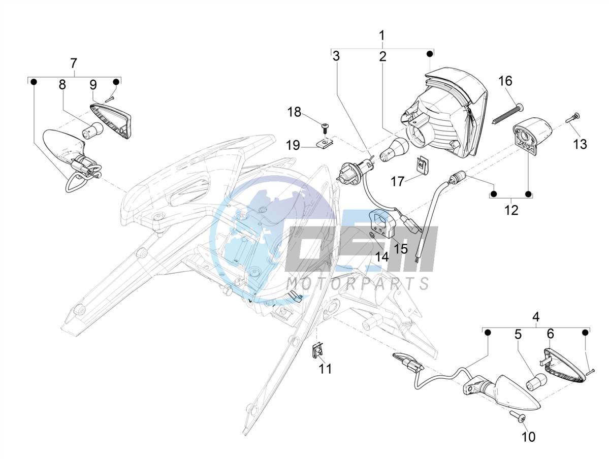 Rear headlamps - Turn signal lamps