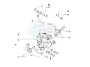 LX 150 4T ie E3 Vietnam drawing Brakes pipes - Calipers