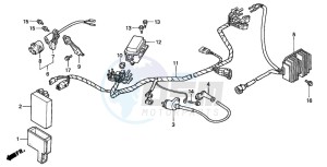 TRX300 FOURTRAX 300 drawing WIRE HARNESS