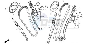 VT1100C SHADOW drawing CAM CHAIN/TENSIONER