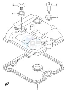 LT-Z400 drawing CYLINDER HEAD COVER