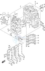 DF 350A drawing Cylinder Block