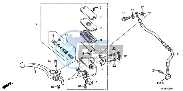 FRONT BRAKE MASTER CYLINDER