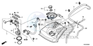 SH125G SH125S UK - (E) drawing FUEL TANK