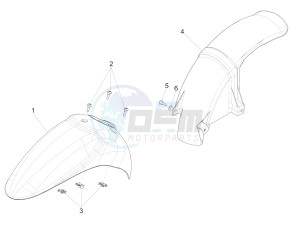 Liberty 125 4t Delivery e3 Single drawing Wheel huosing - Mudguard