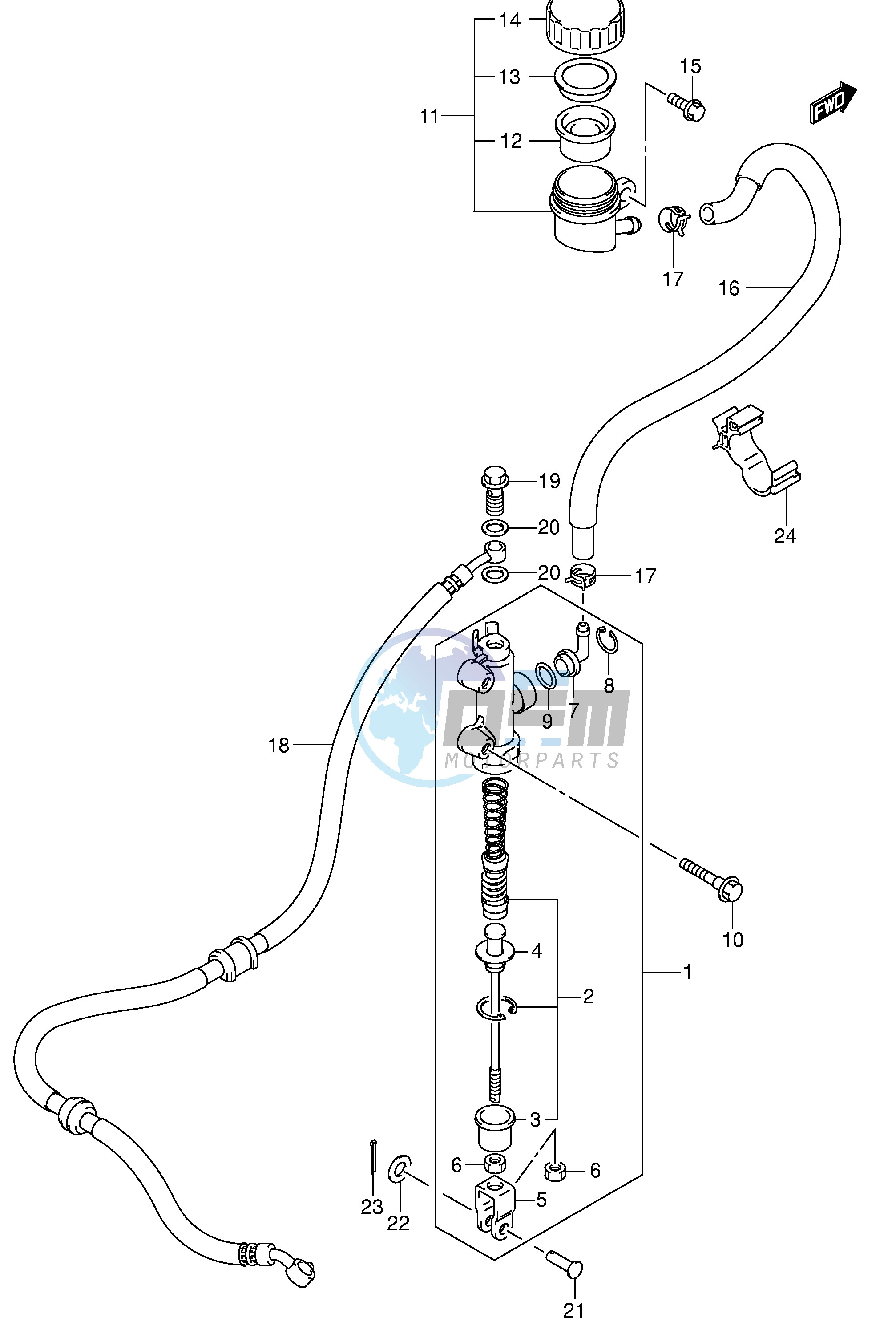 REAR MASTER CYLINDER