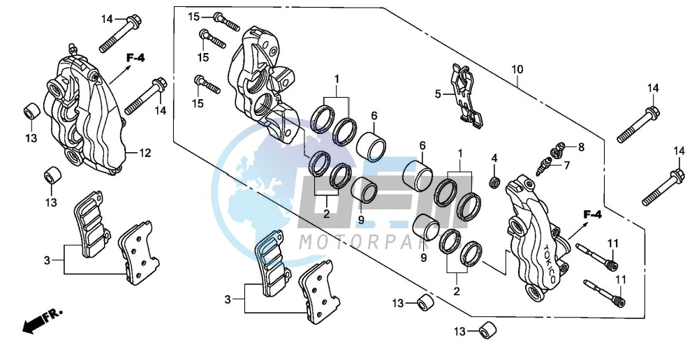 FRONT BRAKE CALIPER