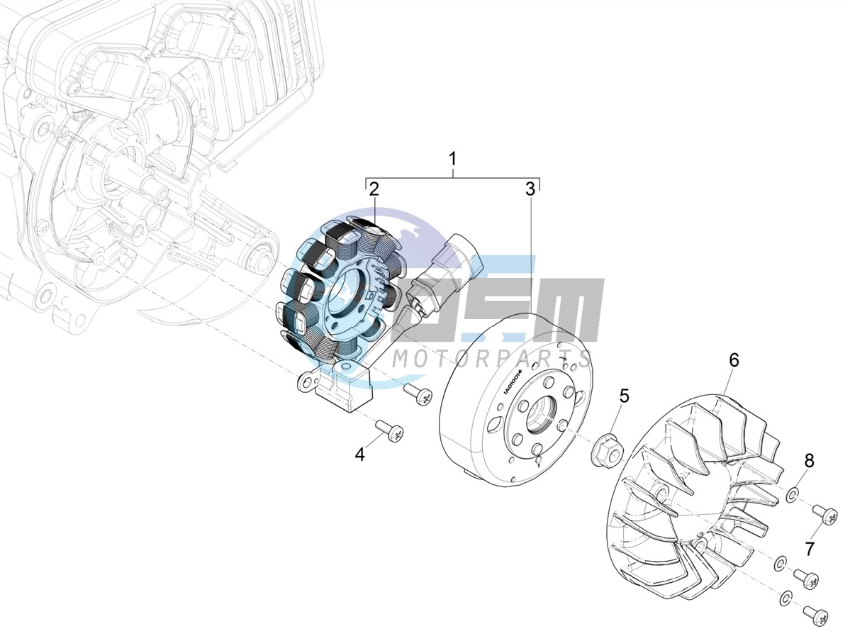 Flywheel magneto