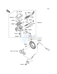 VN1700_CLASSIC_ABS VN1700FDF GB XX (EU ME A(FRICA) drawing Front Master Cylinder