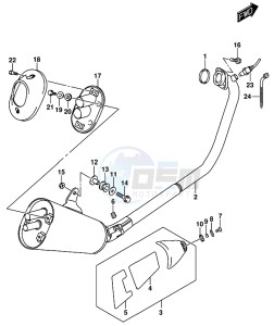 GSX-R125 drawing MUFFLER