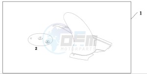 CB600F2 CB600S drawing HUGGER   *SILVER*