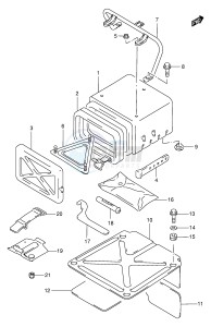 LT-F250 (E24) drawing REAR BOX