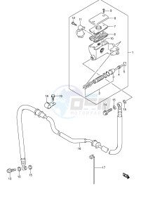 GSF1200 (E2) Bandit drawing CLUTCH MASTER CYLINDER (GSF1200SK1 SK2 SK3 SK4 SK5 SZK5)