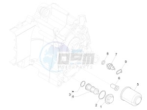 Liberty 125 4t ptt (SL) SL drawing Flywheel magneto cover - Oil filter