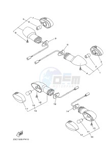 MT-09 TRACER MT09TRA TRACER 900 (2SCT) drawing FLASHER LIGHT