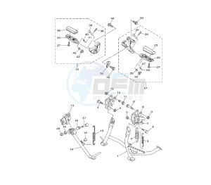 XP T-MAX SV 500 drawing STAND AND FOOTREST