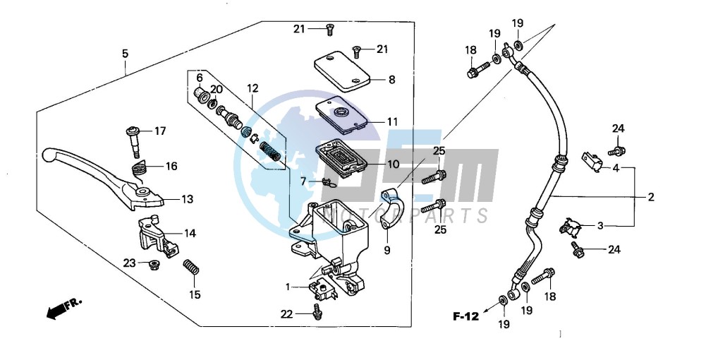 FR. BRAKE MASTER CYLINDER