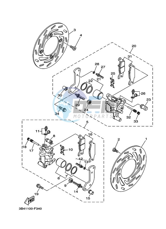 FRONT BRAKE CALIPER