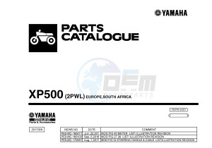 XP500 TMAX T-MAX 530 (2PWL) drawing .1-Front-Page