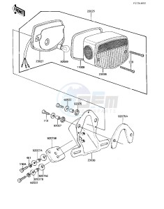 KZ 440 A [LTD] (A2-A4) [LTD] drawing TAILLIGHT -- 81-83 A2_A3_A4- -