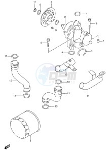 GSX600F (E2) Katana drawing OIL PUMP