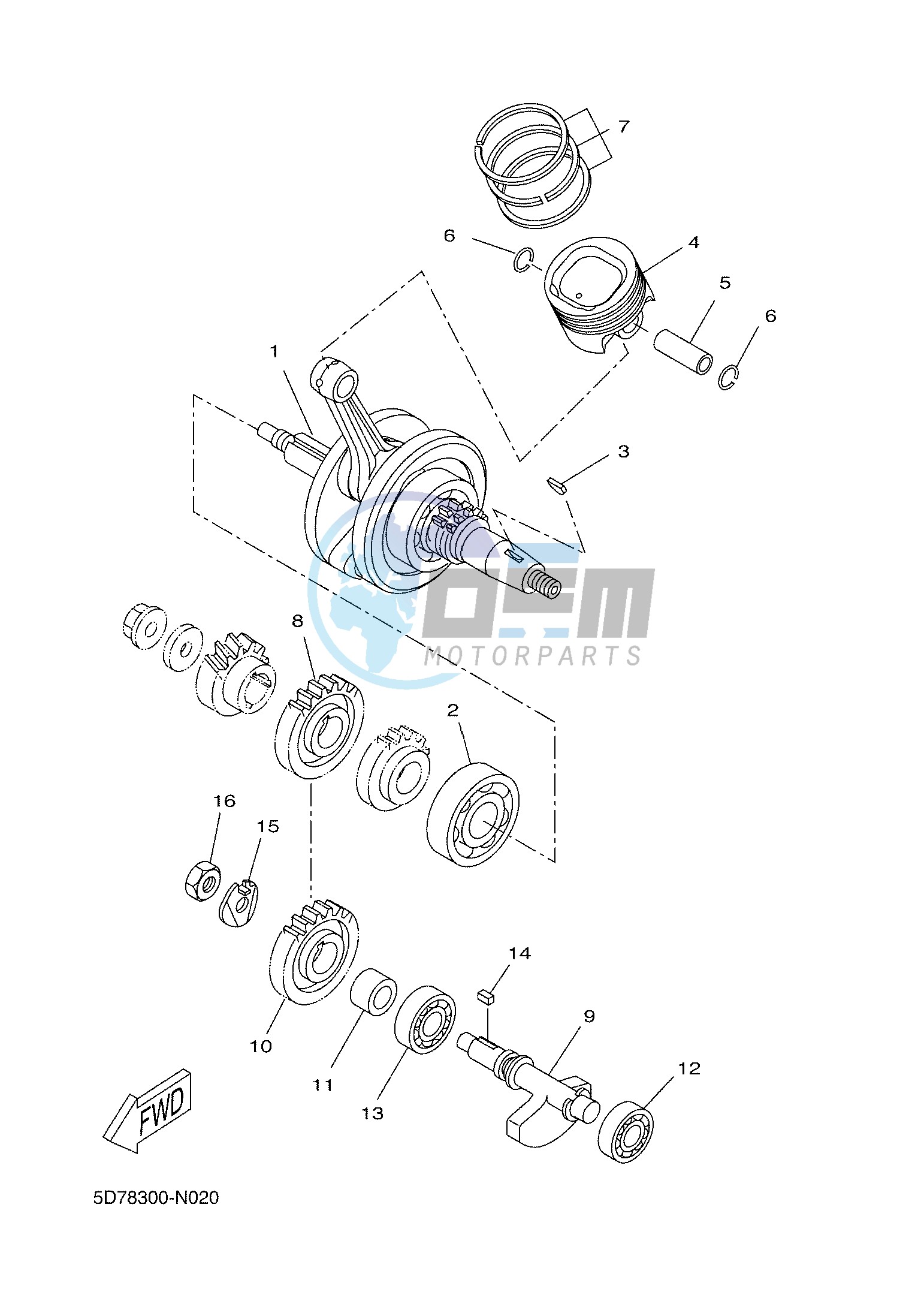 CRANKSHAFT & PISTON